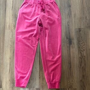 Juicy Couture Vibrant Pink women’s velour Joggers small